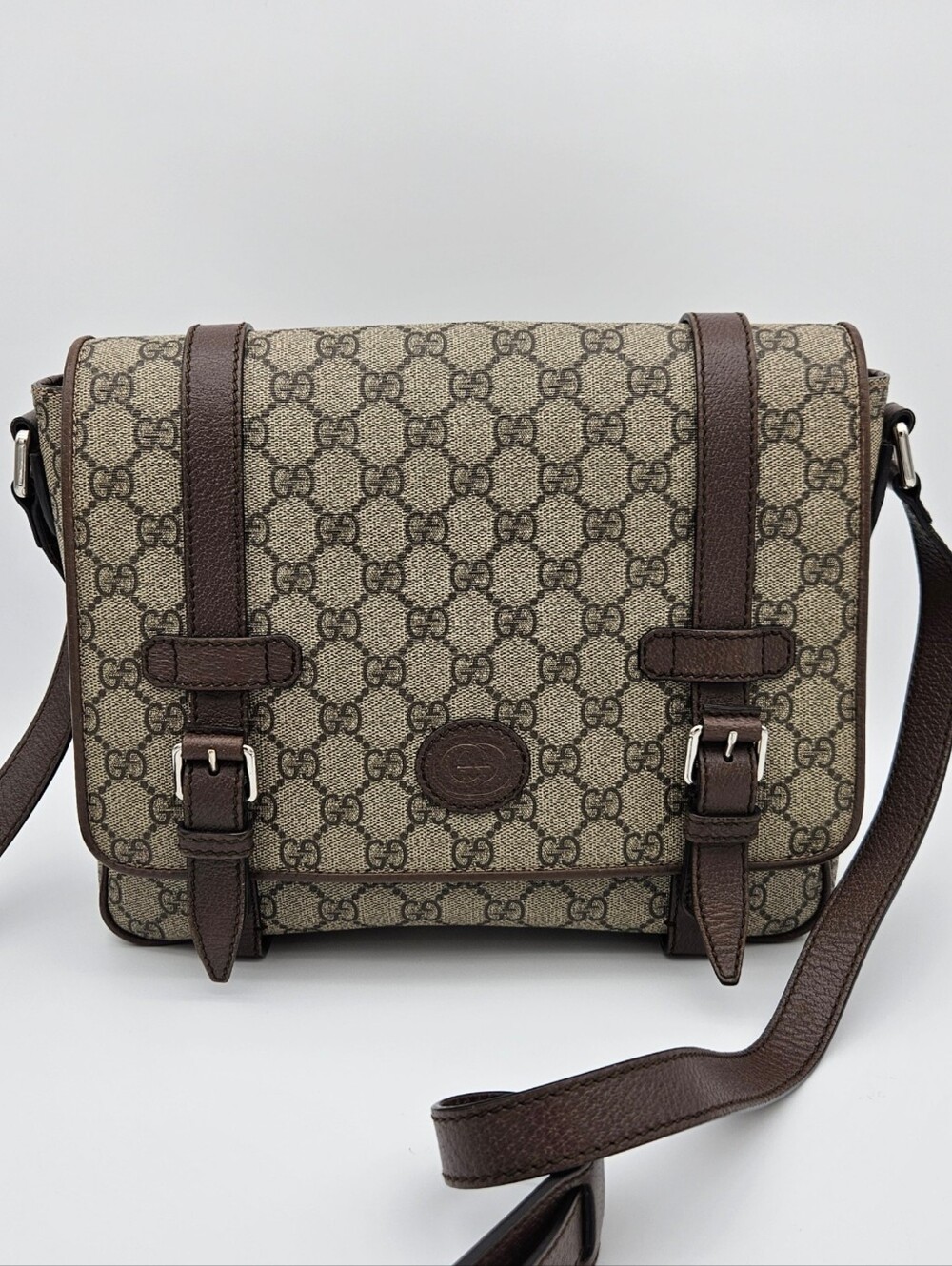 Authentic Gucci GG Supreme Shoulder Bag #4402M